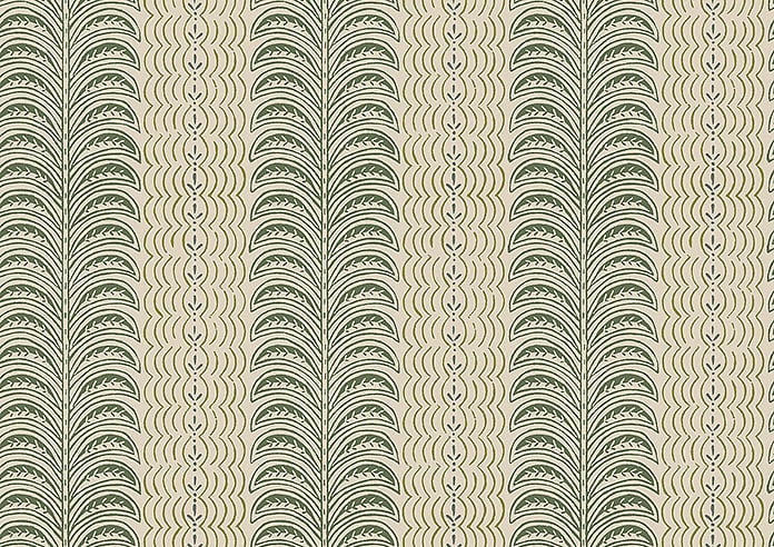 Land & Shore Fintra Stripe (Blackout), Green - Roller Blind - Image 6